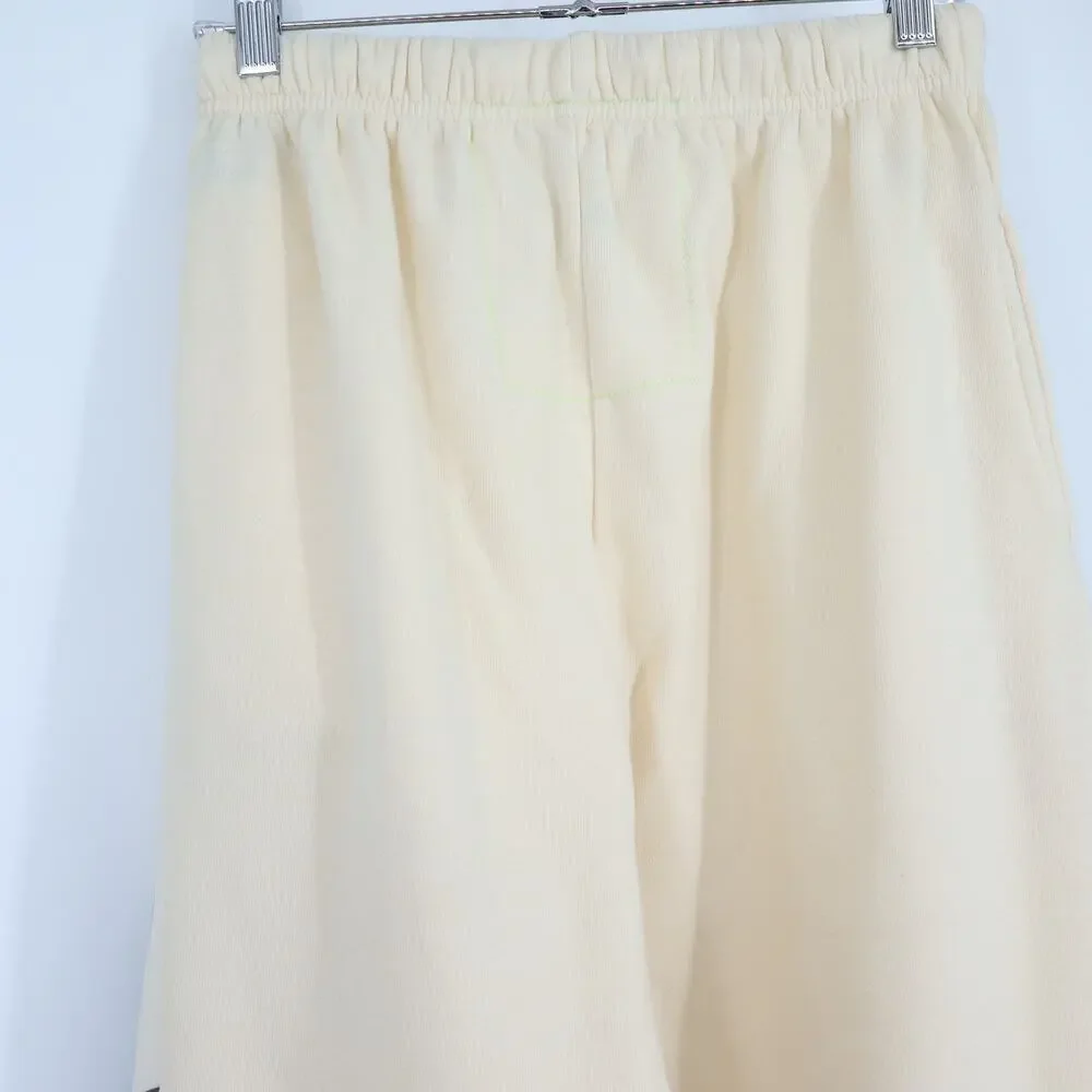 Aviator Nation Cream Track Joggers with Black Chevron